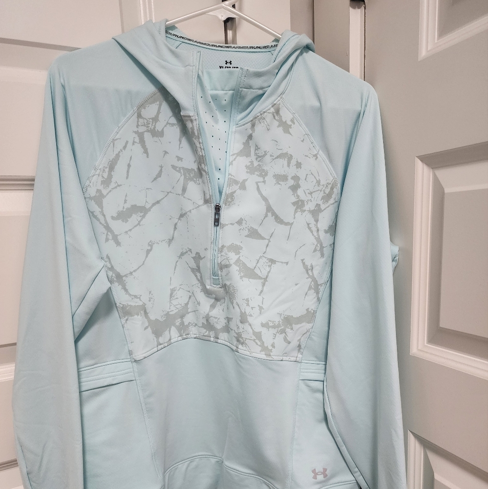 Under Armour Sky Blue Half-Zip Hoodie,
